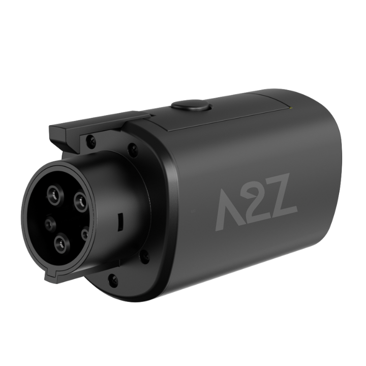 A2Z Stellar Pro NACS to J1772 AC adapter, front view