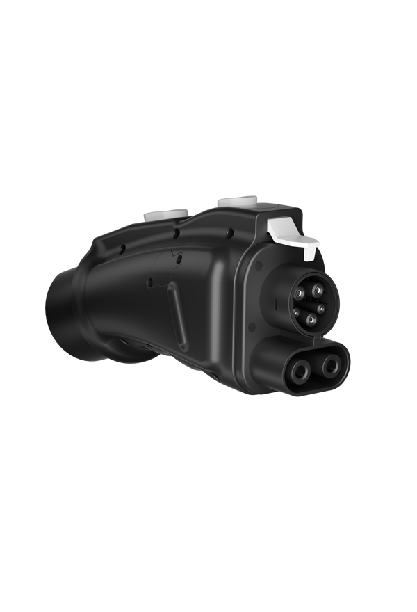 A2Z GB/T to CCS DC adapter, angled front view