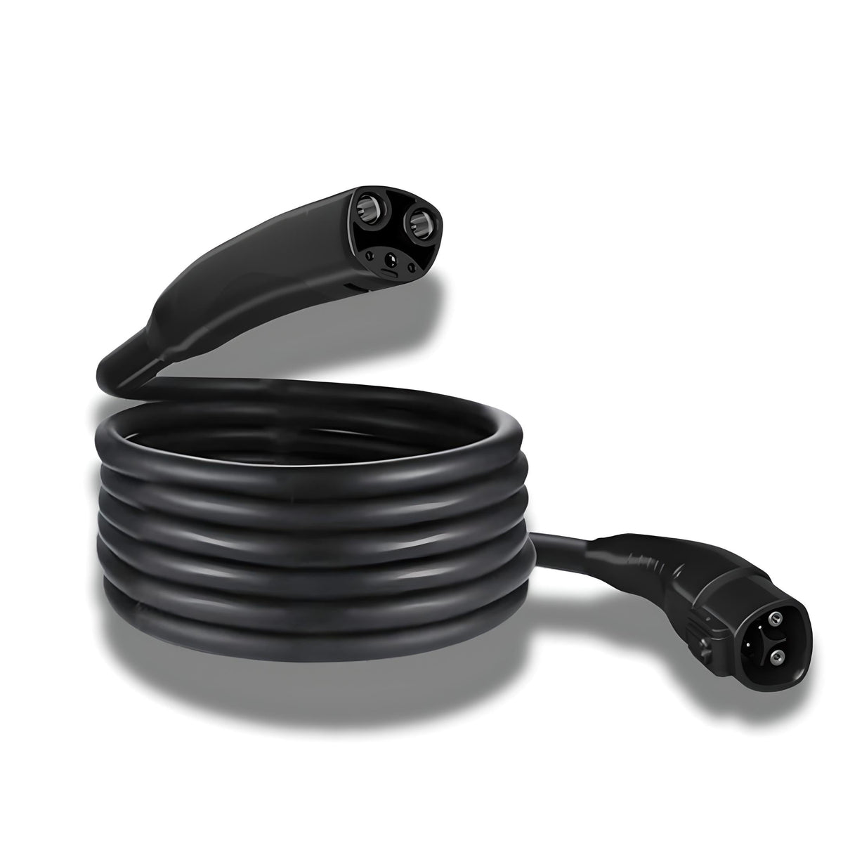 A2Z NACS to NACS AC extension cord, coiled cable view