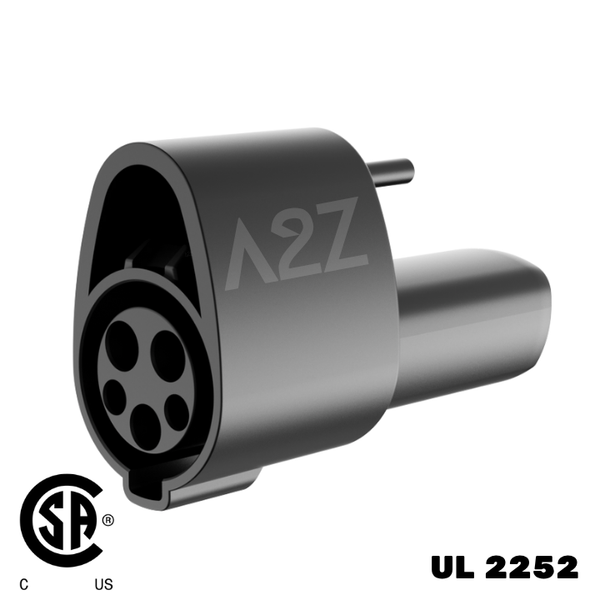 A2Z Atom J1772 to NACS AC adapter, front view