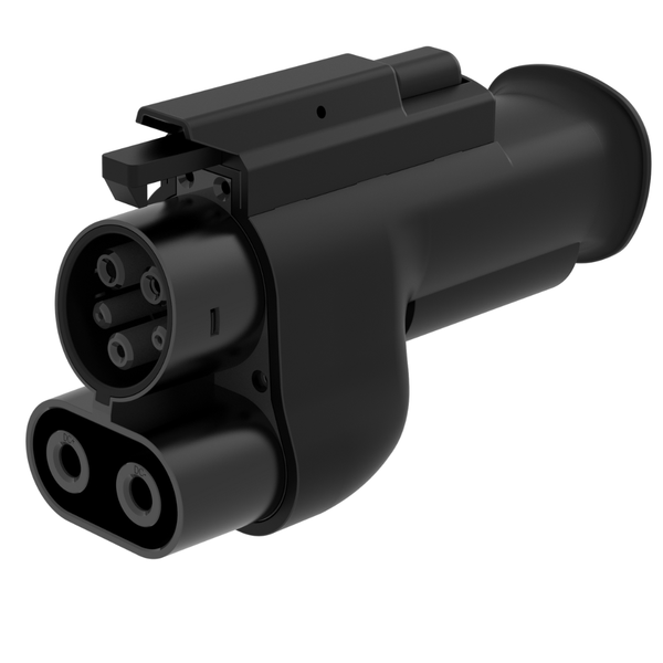 A2Z Typhoon Pro NACS to CCS1 DC adapter, front view