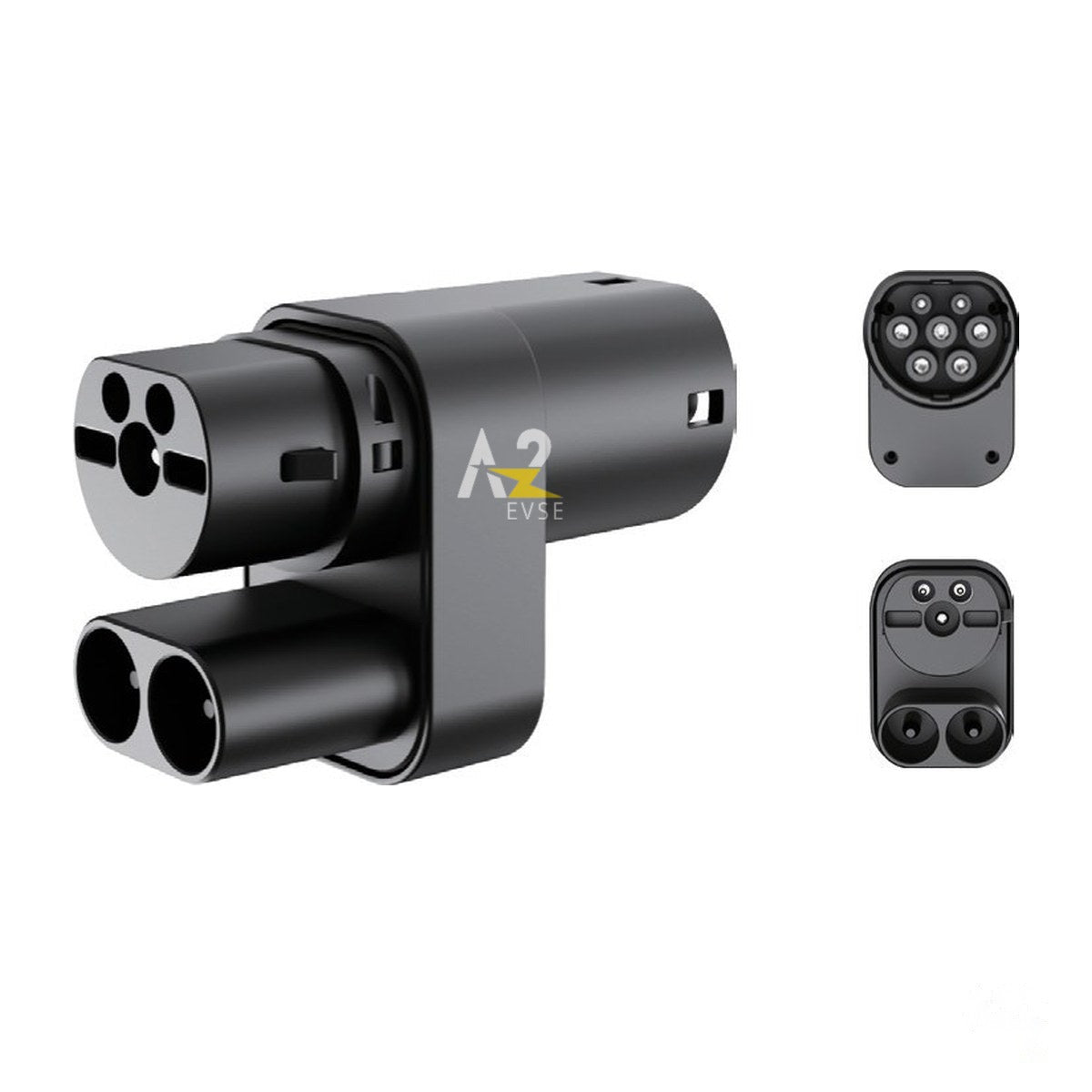 A2Z EVSE CCS2 to Type 2 DC Adapter — product photo