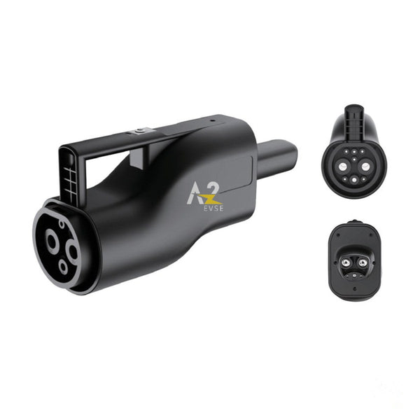 A2Z EVSE GB/T to NACS DC Adapter — product photo