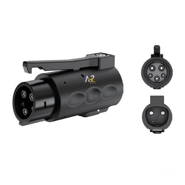 A2Z EVSE NACS to J1772 AC Adapter with lock — product photo