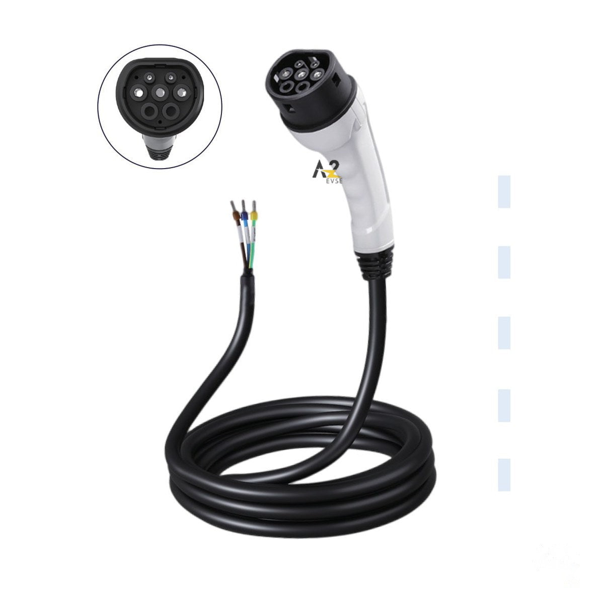 A2Z EVSE Type 2 AC Gun Cable — product photo