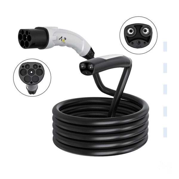 A2Z EVSE Type 2 to NACS Charging Cable — product photo