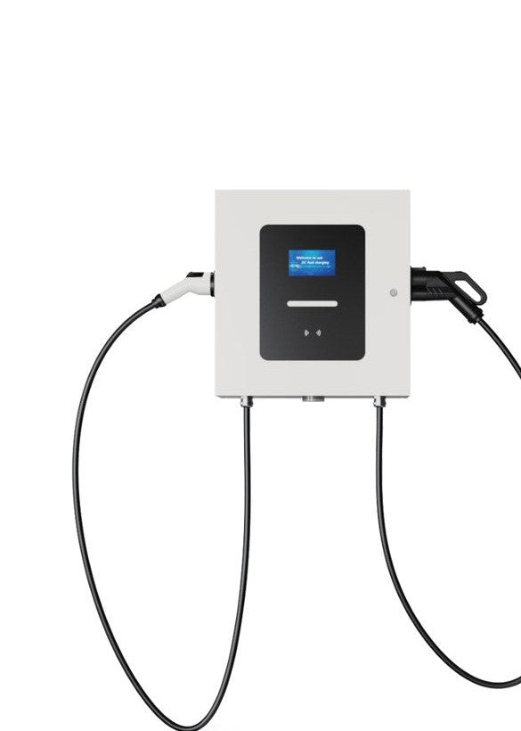 Compact wall-mounted DC charger
